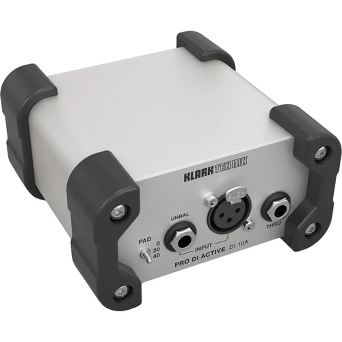 Klark Teknik PRO DI ACTIVE DI 10A Box with MIDAS Transformer, Extended Dynamic Range and Phantom/Battery Operation
