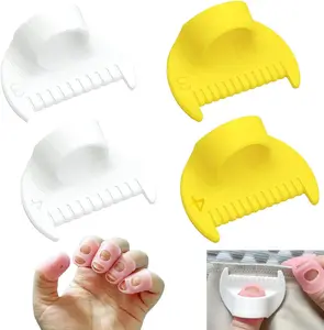 4Pcs Edge Stitch Lock & Sewing Gauge 3mm/4mm Precision Lockranding Tool for Quilting & Straight Sewing Projects with Intuitive Measuring Scale