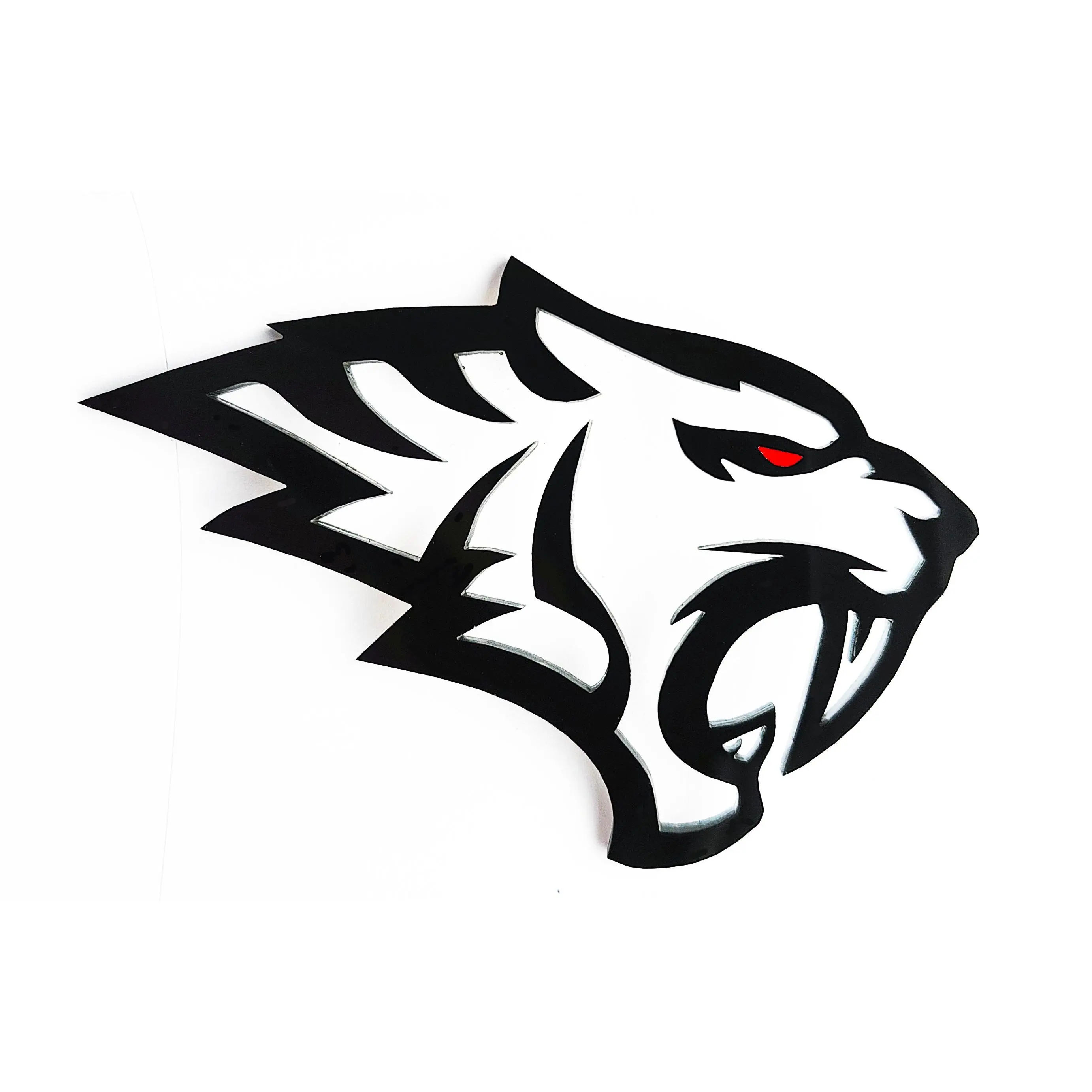 2x Tiger Lion Cat Redeye Custom Fender Emblem Badges for Car Auto Truck Pickup