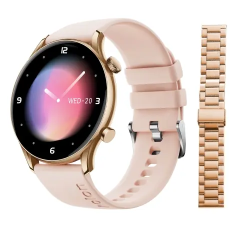 Gold:Metal Strap(Gold)+Silicon Strap(Gold)