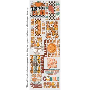 Retro Thanksgiving Gang Sheet (22in x 60in)
