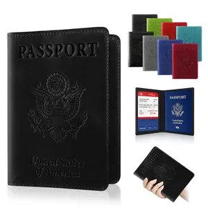 Ciana Passport and Card Boarding Pass Car Recipient Hotel Keys Holder Cover Combo Durable Protector with Clear TPU Sleeve for Travel Essentials and Security