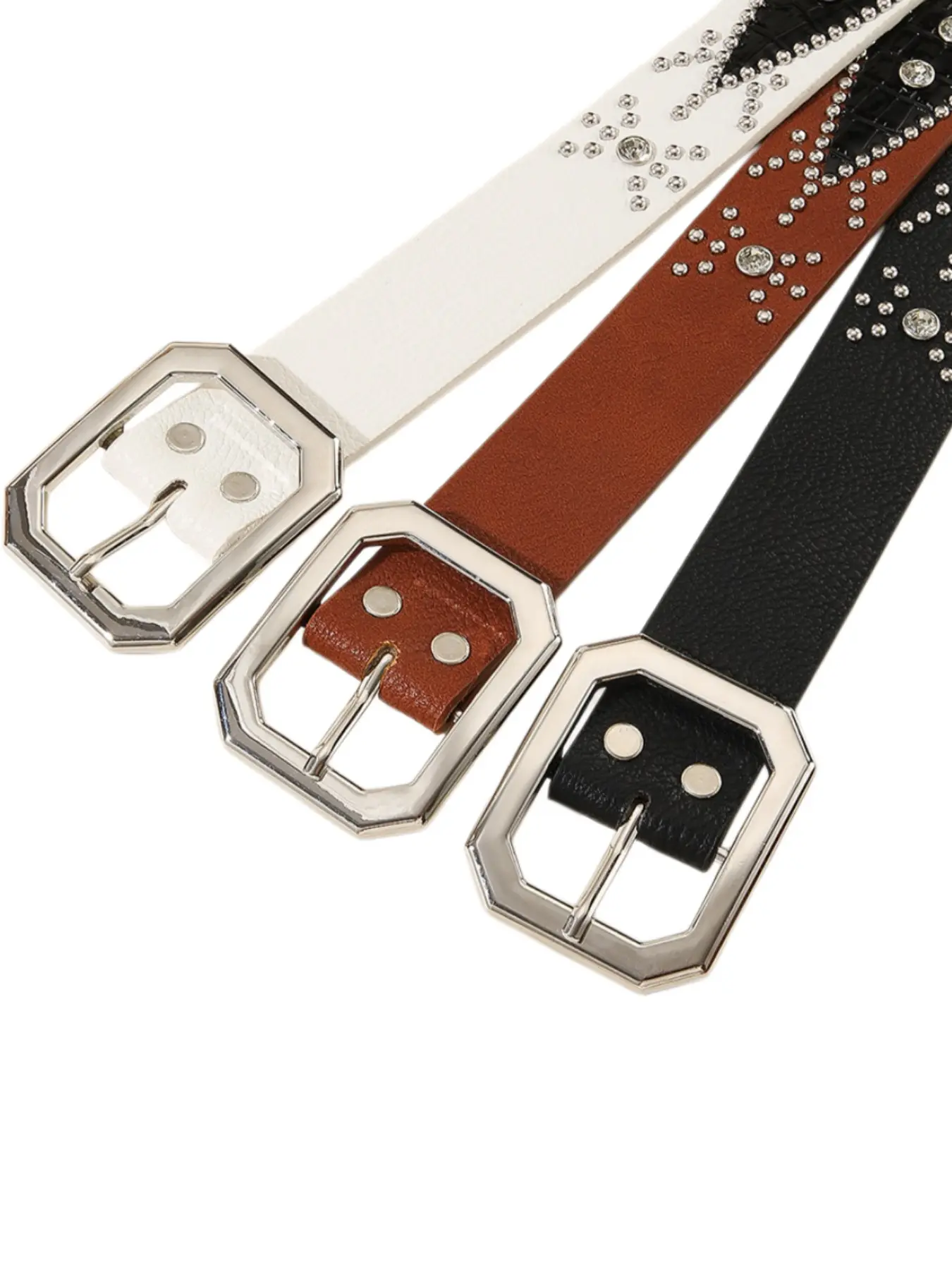 Elegant Y2K Rhinestone Leather Patch Belt, Vintage Beaded Design, Perfect for Spring Summer, Party Wear & Weddings, Boho Style Belt, Statement Belts, Rhinestone Decorated Belt