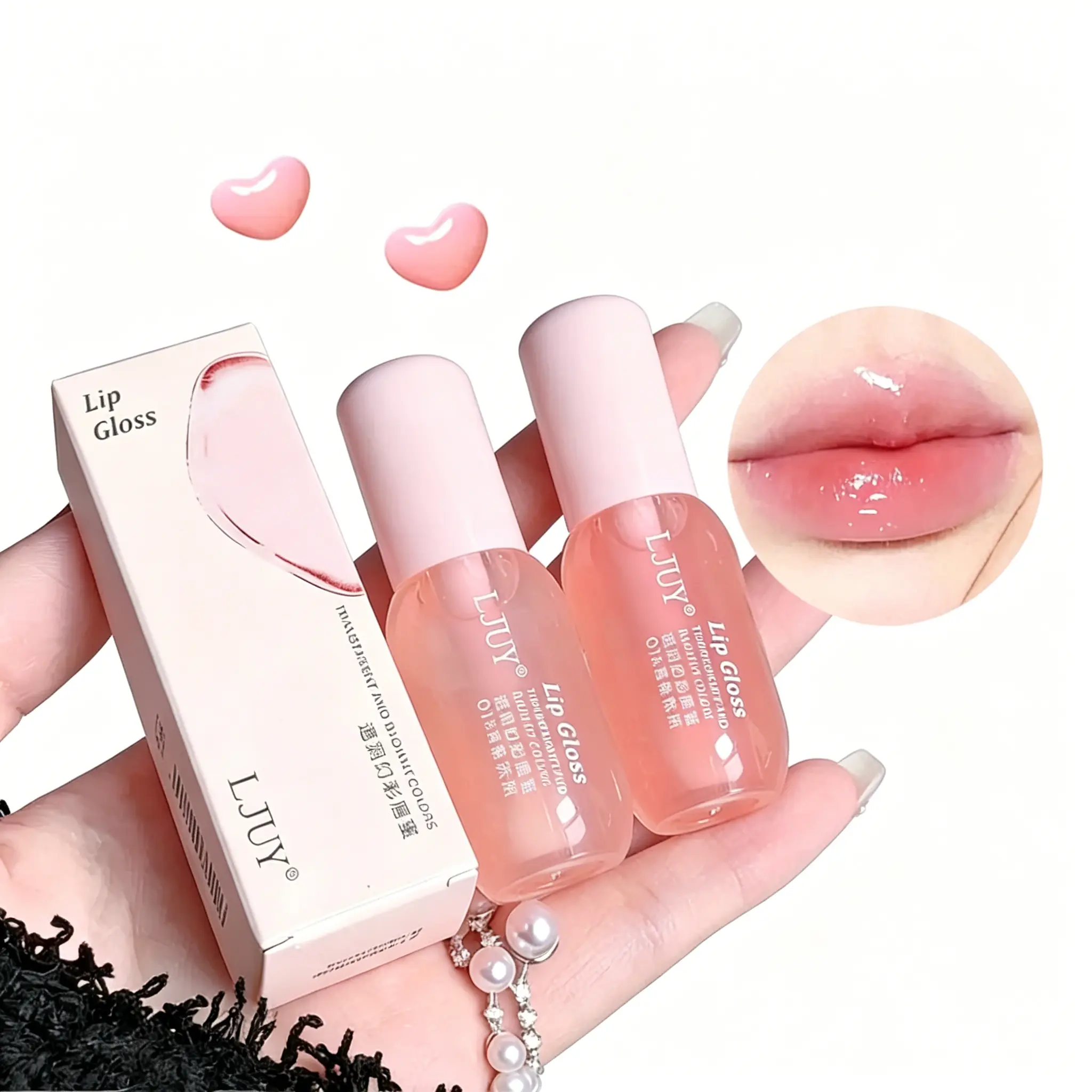3Counts Moisturizing Lip Balm, Hydrating Glossy Lip Glaze Stick Plumping Lip Oil for Girls & Women, Lip Stain for Girls & Women, Skincare