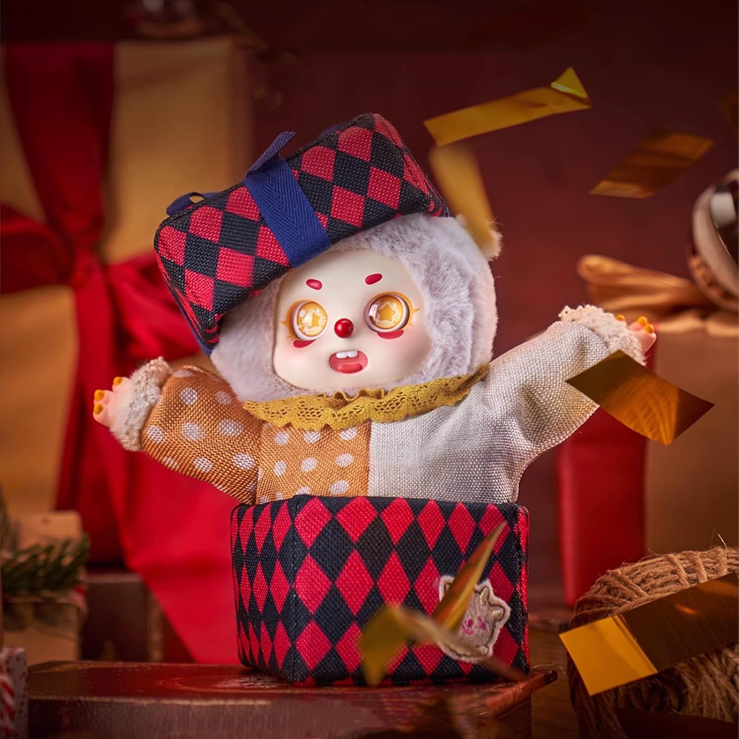 Doll blind box set, sharing the Chino Dream Journey Circus series filled mystery box toys, cute and mysterious collectible birthday gift, DIY (1 piece)