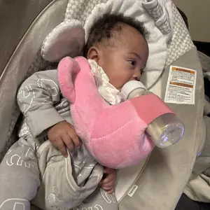 Newborn Baby Breastfeeding Pillow Hands Free Bottle Holder Self Breast Feeding Cushion Support