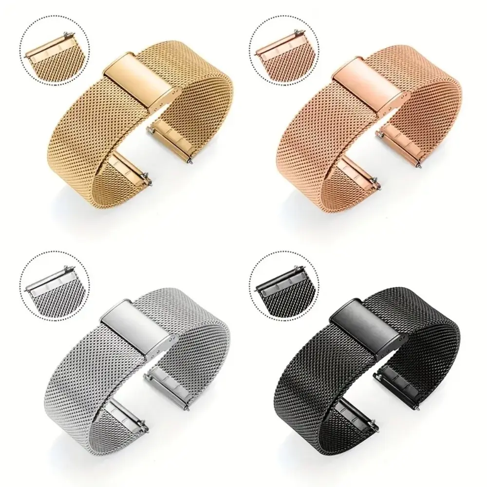 22mm 18mm 20mm Watch Band For Samsung Galaxy Watch 7/6/5/4/3, GEAR S3 Active 2 Classic, Huawei Watch GT4 GT3 Gt2e, 40/42/44/46mm, quick release Stainless Steel Strap, Smart Watch Accessories