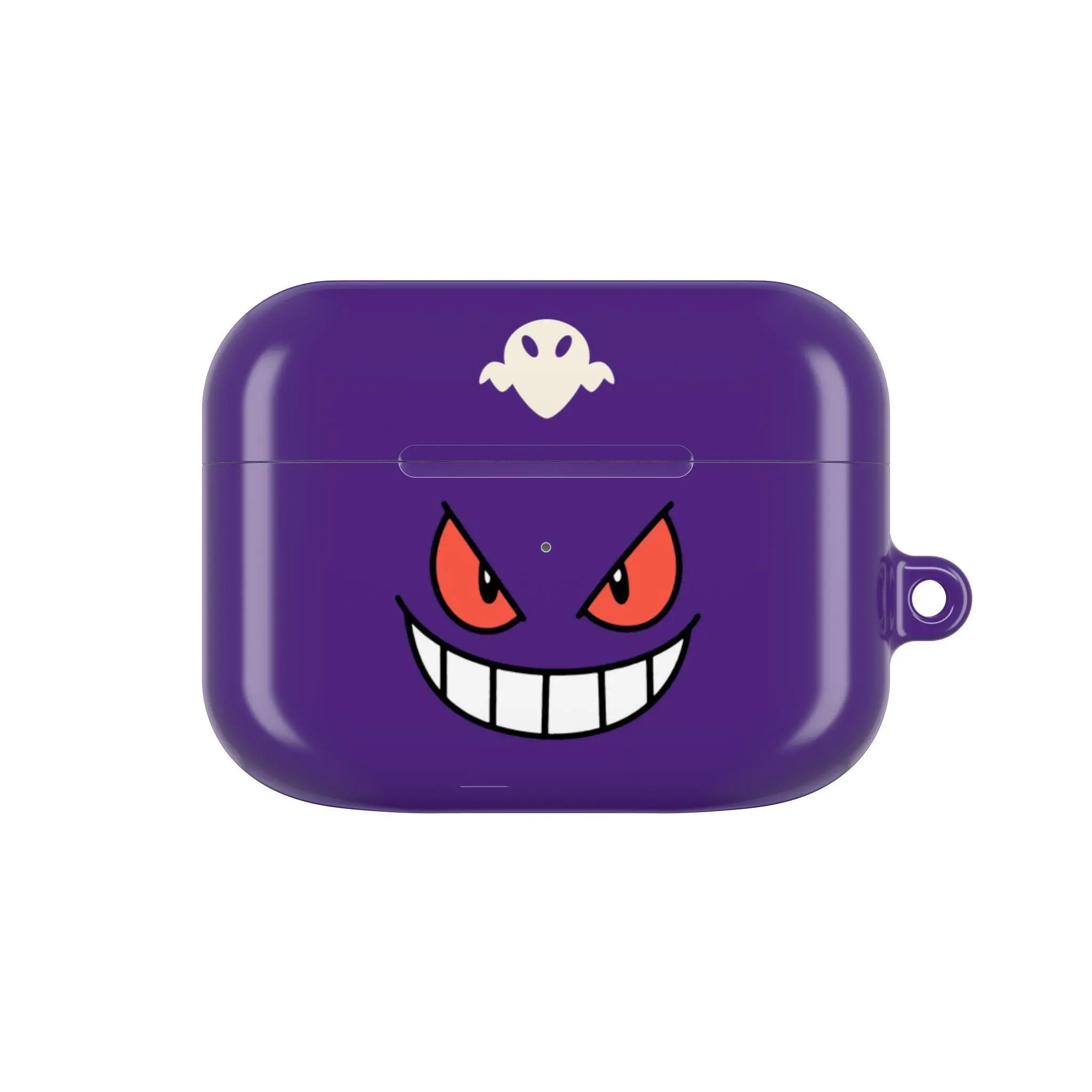 Purple Ghost Monster AirPods Case, Cute Spooky Cartoon Protective Cover for AirPods 1 2 3 4 & Pro 1 2 3