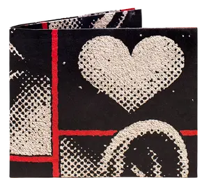 Rubble Wallet Card Holder Bi Fold Wallet Tyvek® Material Waterproof Tear Proof Holds 12-16 Cards Cash Artist Designed Unique Design