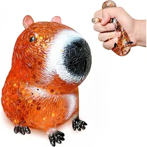 Capybara Sugar Squishy Stress Balls, Kawaii Capybara Sugar Ball Squishy Toys for Kids Adults, Sensory Squeeze Fidget Toys for Easter Basket Stuffers,, Goodie Bag Stuffers