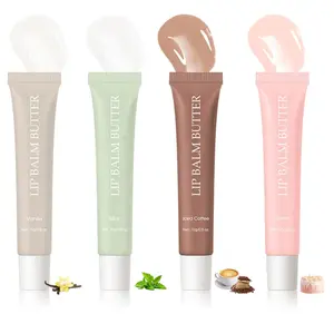 Summer Lip Glossy Butter Lip Balm, Lip Gloss Set, Soothing Lip Skincare, Instant Moisture, Lightweight, Nourish, Hydrate, Moisturizing Tint, Non-Sticky, Long-lasting (4Colors, Large)