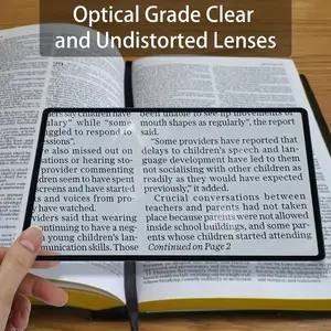 Ultra-Thin Large Lens Magnifying Glass, Ideal for Reading Newspapers, Focused Light Amplification, Essential Tool for Clear Vision, Office Stationery, Office Desk Supplies, Office Accessories, Office Essentials