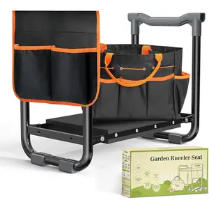 Garden Kneeler and Seat, Wider and Thicker Kneeling Pad Heavy Duty Gardening Stool with Gardening Tool Pouch and Bag, Garden Bench/Chair Gifts for Women, Seniors