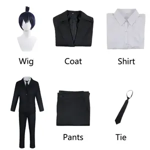 Anime Denji Hayakawa Aki Cosplay Chainsaw Man Cosplay Costumes Denji Hayakawa Aki Uniform Suit Wig Halloween Party Cos Adult Men