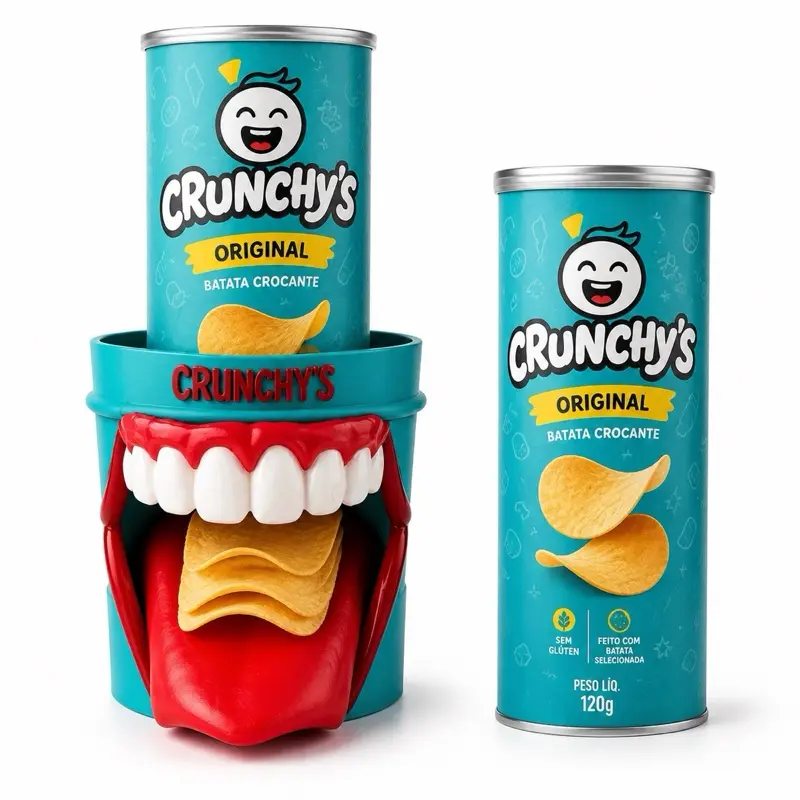 Snack Holder | Funny 3D Printed Chip Dispenser | Unique Gift