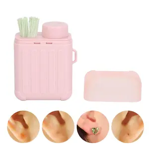 Ear Hole Cleaner Thread,Earring Hole Cleaner,Ear Piercing Aftercare Cleaning Set with 240pcs Disposable Ear Piercing Cleaning Floss & 15ml Cleaning Solution for Women Men