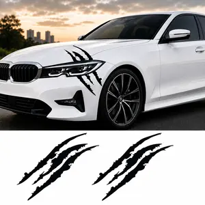 2PCS Claw Mark Vinyl Decals – Headlight & Scratch Stickers, Car Accessories for Sports Cars, SUVs & Motorcycles, Accessories For Car
