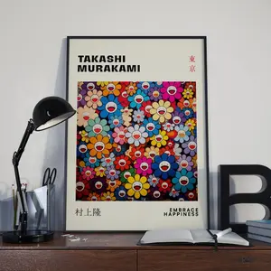 Takashi Murakami Flower Print, Murakami Smile Flower Poster