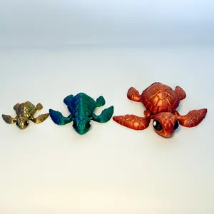Flexi Turtle | Articulating Turtle | 3d Printed Turtle | Turtle Decor | Home Decor | Turtle Gift | Turtle Gift | Figurine Ornaments