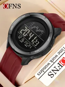 Ofns Digital Sports Watch with Alarm, Multi-Functional Waterproof Wrist Watch Design for Outdoor Activities, Luminous Big Dial for Students, Multifunctional Watch