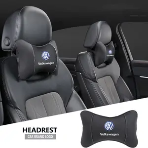 Car Seat Memory Foam Headrest Lumbar Support Auto Seat Neck Pillow Interior Accessories For VW Atlas Jetta Touareg Variant Golf Polo GTI Taos Nivus Passat Tiguan Arteon Taigo Caddy Sharan Beetle CC Amarok Transporter Caravelle Crafter Touran Scirocco