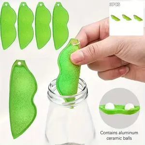 3 Pcs Bean Bottle Cleaner Brushes, Bottle Washer, Reusable Compact Cleaning Tools for Narrow Openings, Kitchen Cup Cleaners for Small Bottles, Coffee Cups, Glass Pots