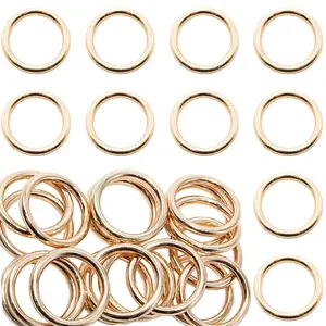 20 count 1 Inch  Circular Welded Round Rings, Seamless Round Ring, Zinc Circular O-Ring, Suitable for Decoration, Bags, Belts, DIY