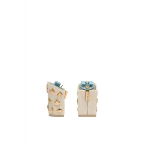 Block Heel Kit 4 Linen Gold Seashell Charm