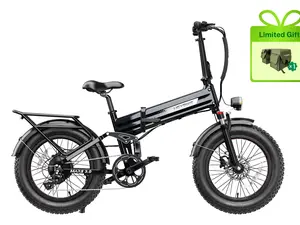 Heybike Mars 3.0 Foldable  Electric Bike | 1400W Peak Motor | Top Speed 32 MPH | 70+ Miles Range | 624Wh Removable Battery | 20” x 4” Fat Tires | Full Suspension | UL 2849 Certified | NFC Unlock