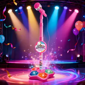 Karaoke Toy Set with Colorful Stage Lights boost confidence–  Birthday gifts for kids