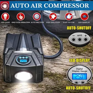 Car Emergency Kit, Roadside Assistance Emergency Car Kit Jumper Cables, Road Trip Essentials, Auto Vehicle Car Safety Kit with Digital Air Compressor Tire Inflator, Reflective Warning Triangle