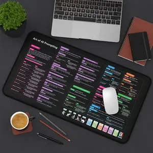 [SALE UP TO 45%] AI Prompt Frameworks Desk Mat _ Chatgpt Prompts Cheat Sheet for Creators
