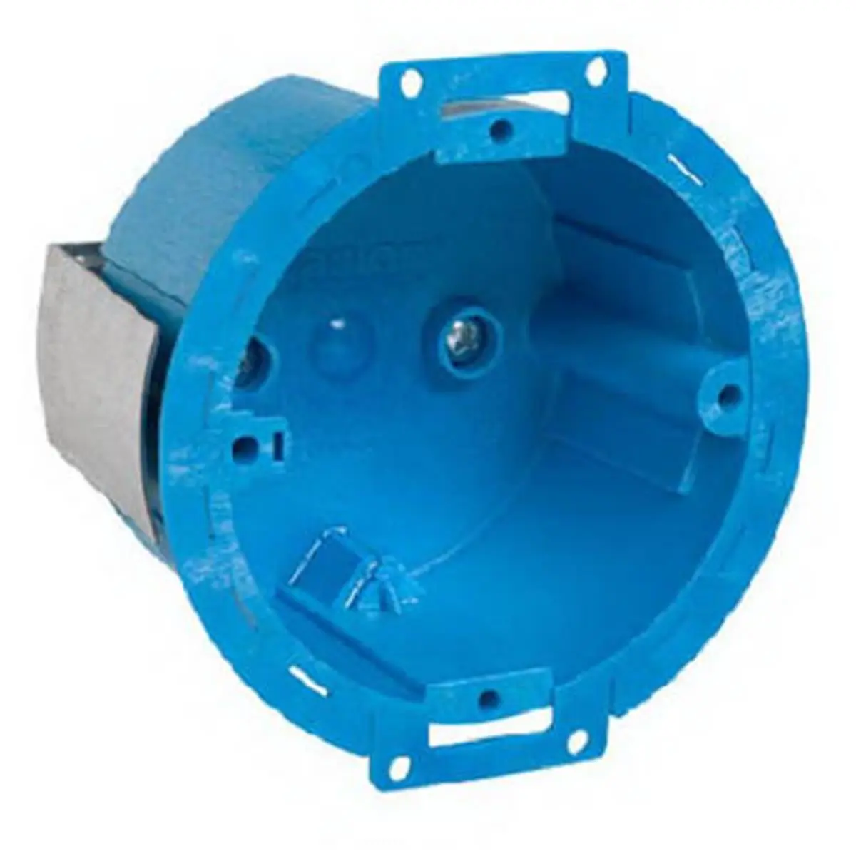 Thomas & Betts BH614R Super Blue Ceiling Box Bracket, 3 in. Round, 14 cu. in., Rigid & Super Tough, Spring Clamp Design for 10 lb Small Fixtures, Resists Flexing