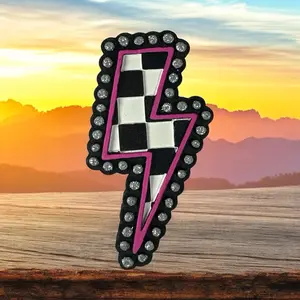Scent-Sationals Checkered Lightning Bolt Car Freshie Air Freshener