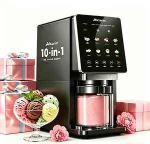 [Mother's Day] 10-in-1 Electric Ice Cream Maker Machine for Homemade, Frozen Treat, Gelato, Froyo, Mix-in & More, High-Protein, Keto, Vegan, Dairy-Free Options