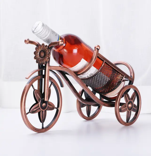 Vintage Tricycle Wine Rack - Retro Single Bottle Holder