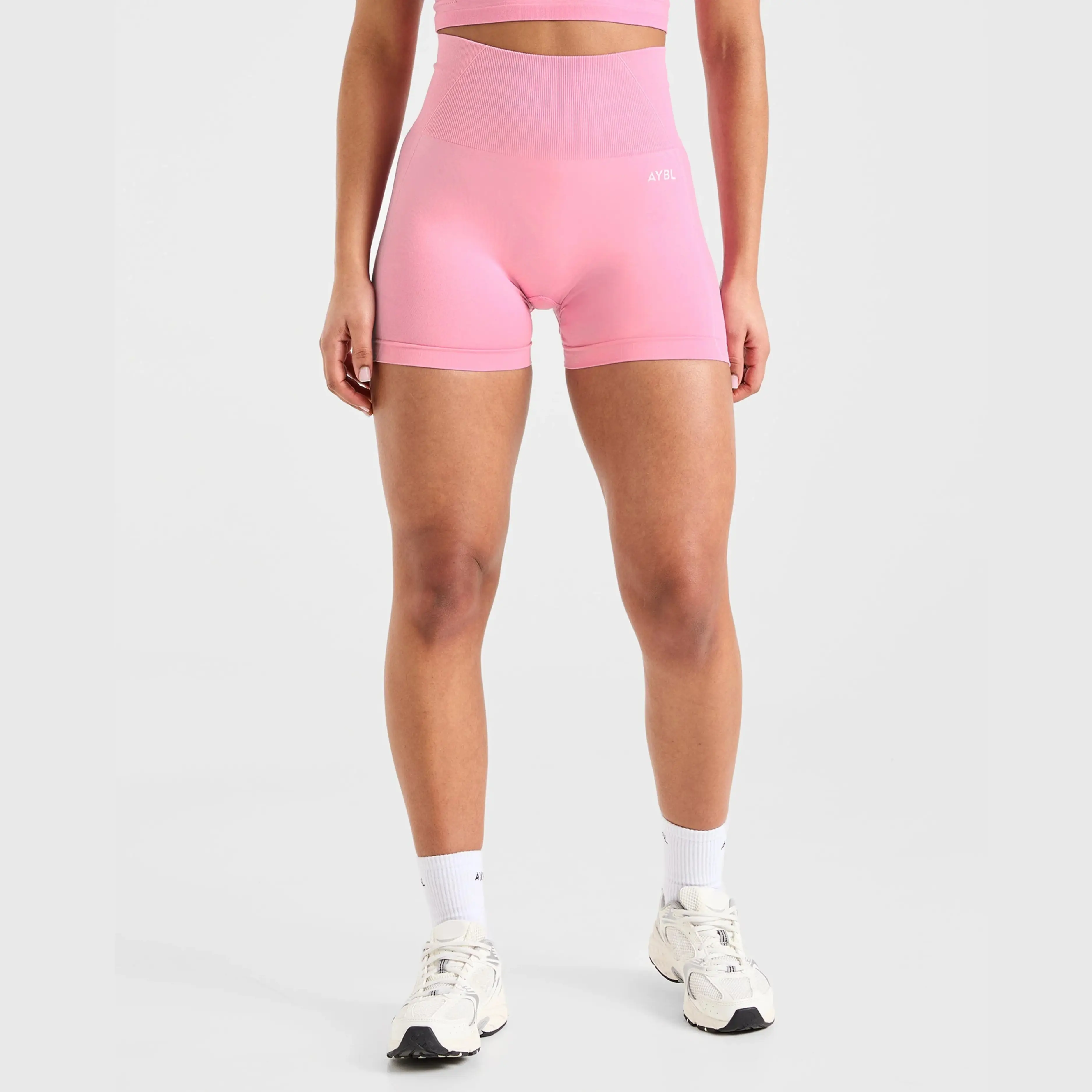 AYBL Empower Seamless Gym Shorts - Booty Lifting Workout Shorts, High Waisted Squat Proof Athletic Biker Shorts for Women