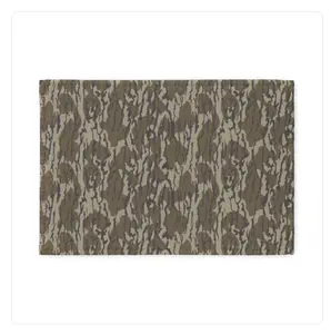 Original Bottomland Everything Bottom Lands Camo Large Size Square Velvet Rug | Polyester - Rug with Camouflage Design