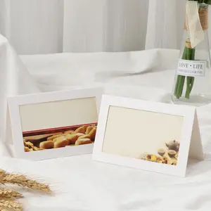 10 white card photo frames, window frame greeting cards. 3D paper photo frame/photo ornament photo frame.