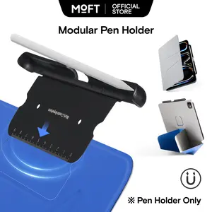 MOFT Pencil Holder for Apple Pencil Pro, Apple Pencil 2nd Generation, Compatible with Magic Keyboard, MOFT Dynamic Folio & Float Folio for iPad, Black