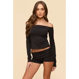 Tezia Off Shoulder Long Sleeve Top