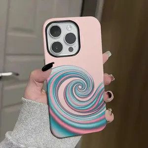 Abstract, swirl, waves Soft And Hard Two-In-One Film Printed Full Pattern Case For IPhone 16 15 14 13 1211 Pro Max Plus Phone Case