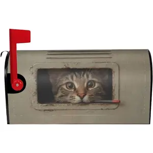 Magnetic Vintage Mailbox Covers Standard Size 21x18 Inch Mailbox Wraps Post Letter Box Cover for Outdoor Garden Yard Decor