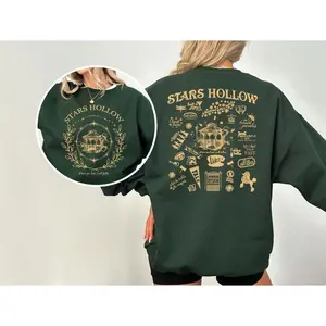 Stars Hollow Sweatshirt and Hoodie, Stars Hollow Where You Lead I Will Follow Shirt, Back and Front Stars Hollow Shirt, Lukes Diner Tee L071