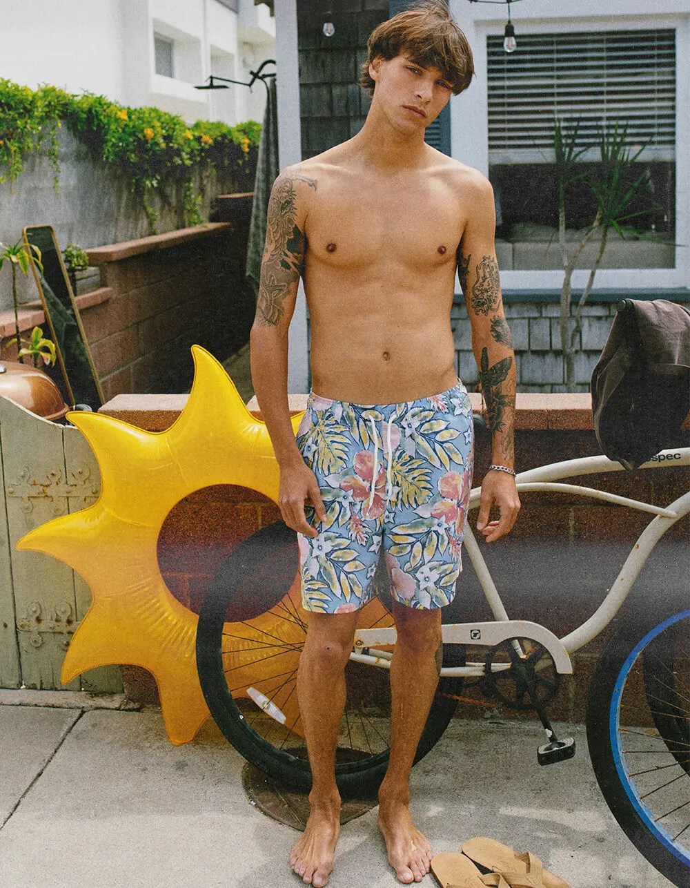 RSQ Mens 6.5" Swim Trunks