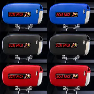 Scat Pack Key Fob Shell Replacement Key Cover for Dodge Charger Challenger Durango Chrysler 300 Jeep Grand Cherokee with 3D Scat Pack Logo