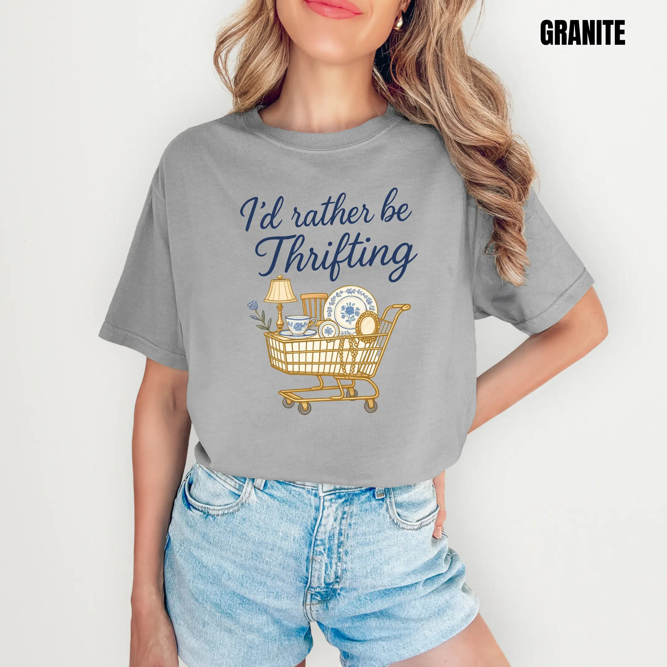 Rather Be Thrifting Comfort Colors T-Shirt 'NLB'