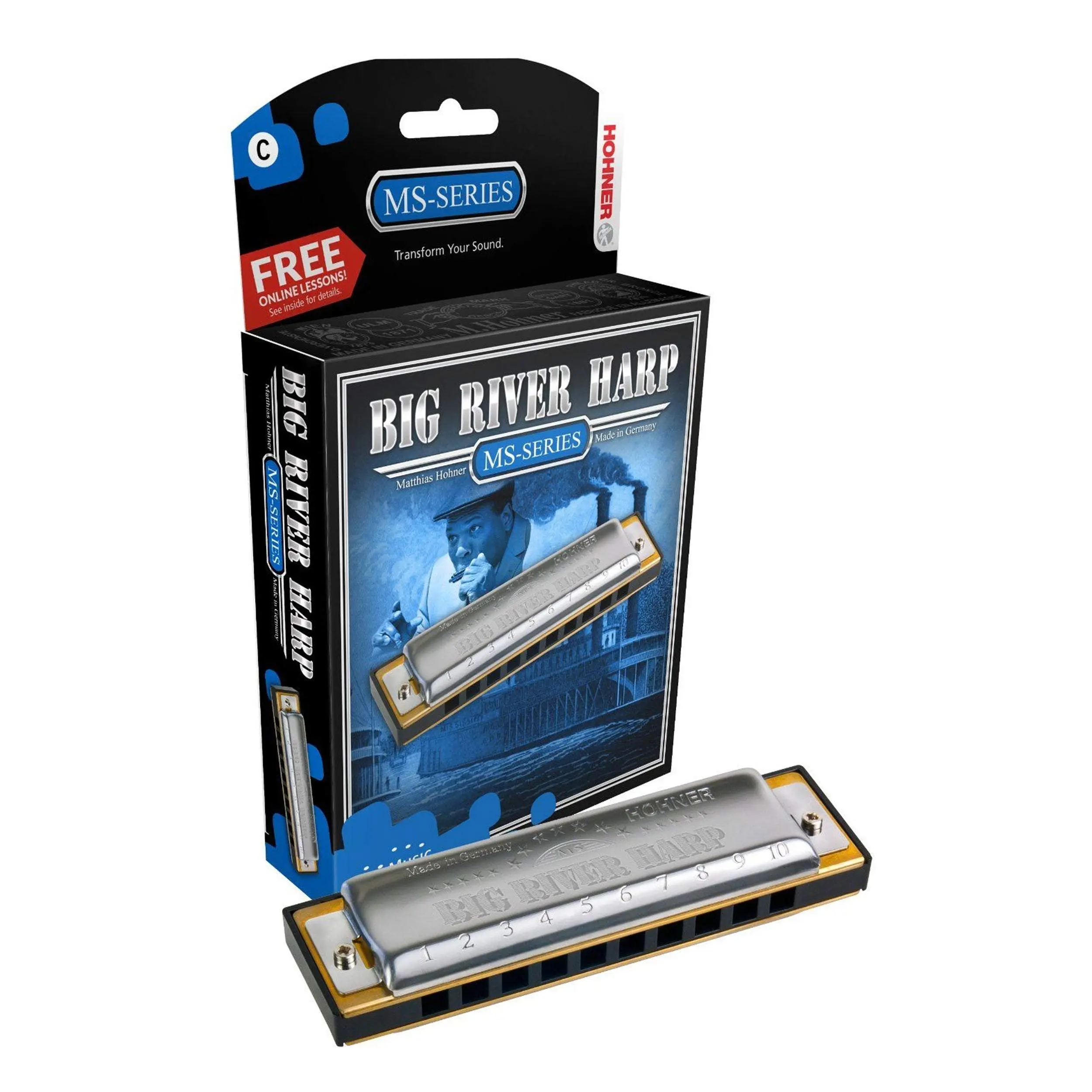 Hohner Big River Harp Harmonica Key of F# Hohner Big River Harp Harmonica Key of F#