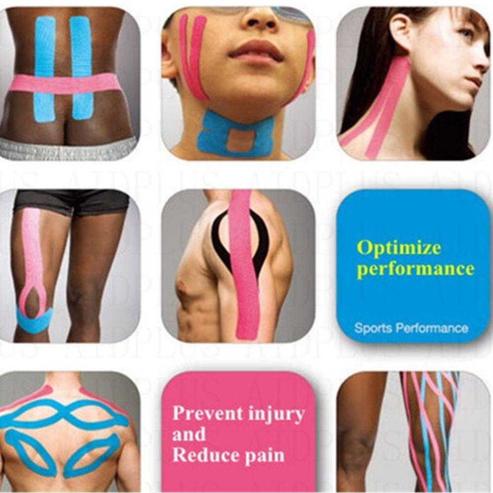 Elastic Athletic Muscle Support Tape/KT Tape Kinesiology Tape – Elastic Therapeutic Sports Tape for Knee, Shoulder, Back & Ankle – Muscle Support & Pain Relief for Athletes – Easy Removal with Oil Elastic Athletic Muscle Support Tape/KT Tape Kinesiology Tape – Elastic Therapeutic Sports Tape for Knee, Shoulder, Back & Ankle – Muscle Support & Pain Relief for Athletes – Easy Removal with Oil