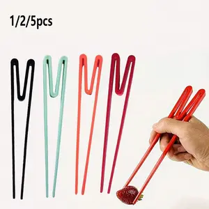 Reusable Training Chopsticks Set, Durable Plastic Material, Ideal for Beginners & All Ages, Perfect for Dining Services & Learning Practice